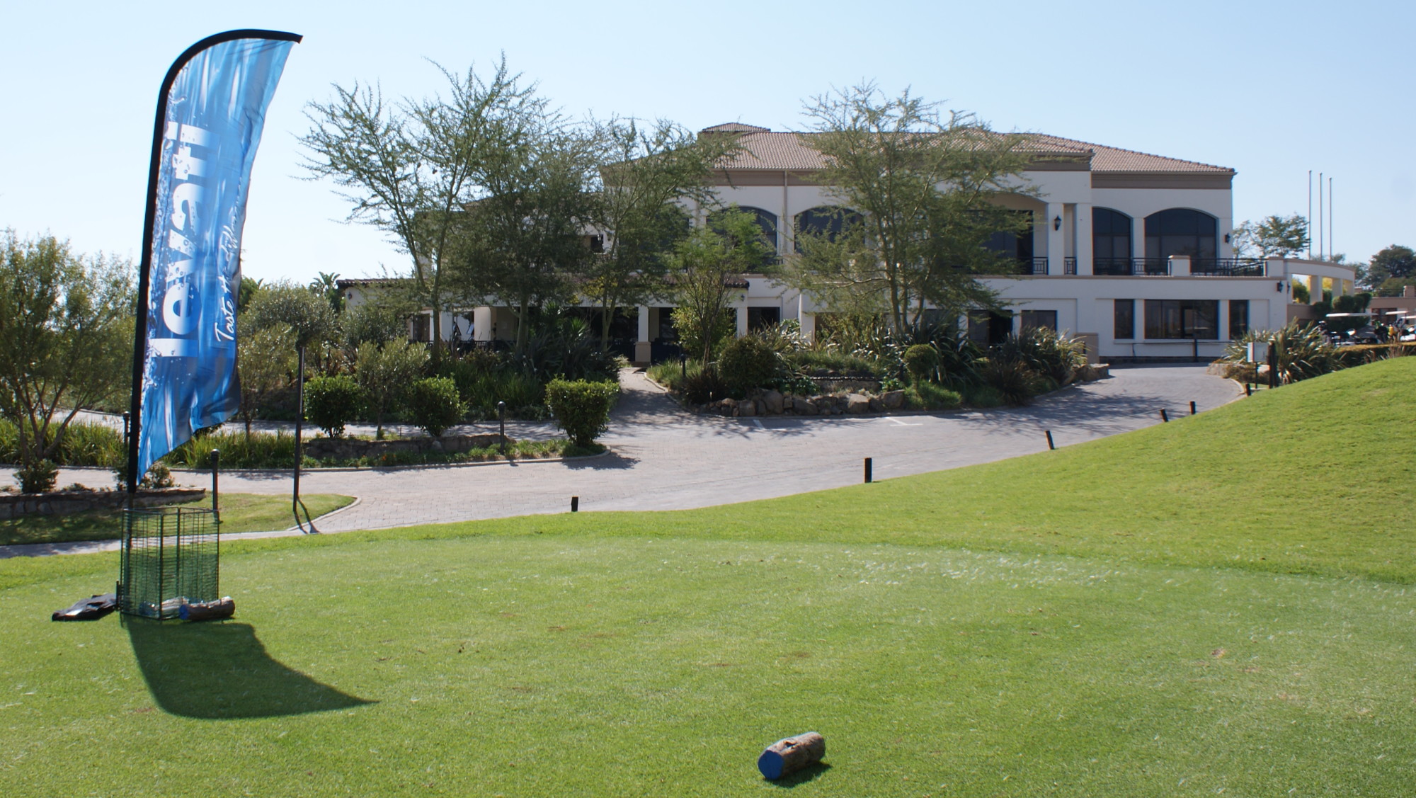 Water pouring into glasses