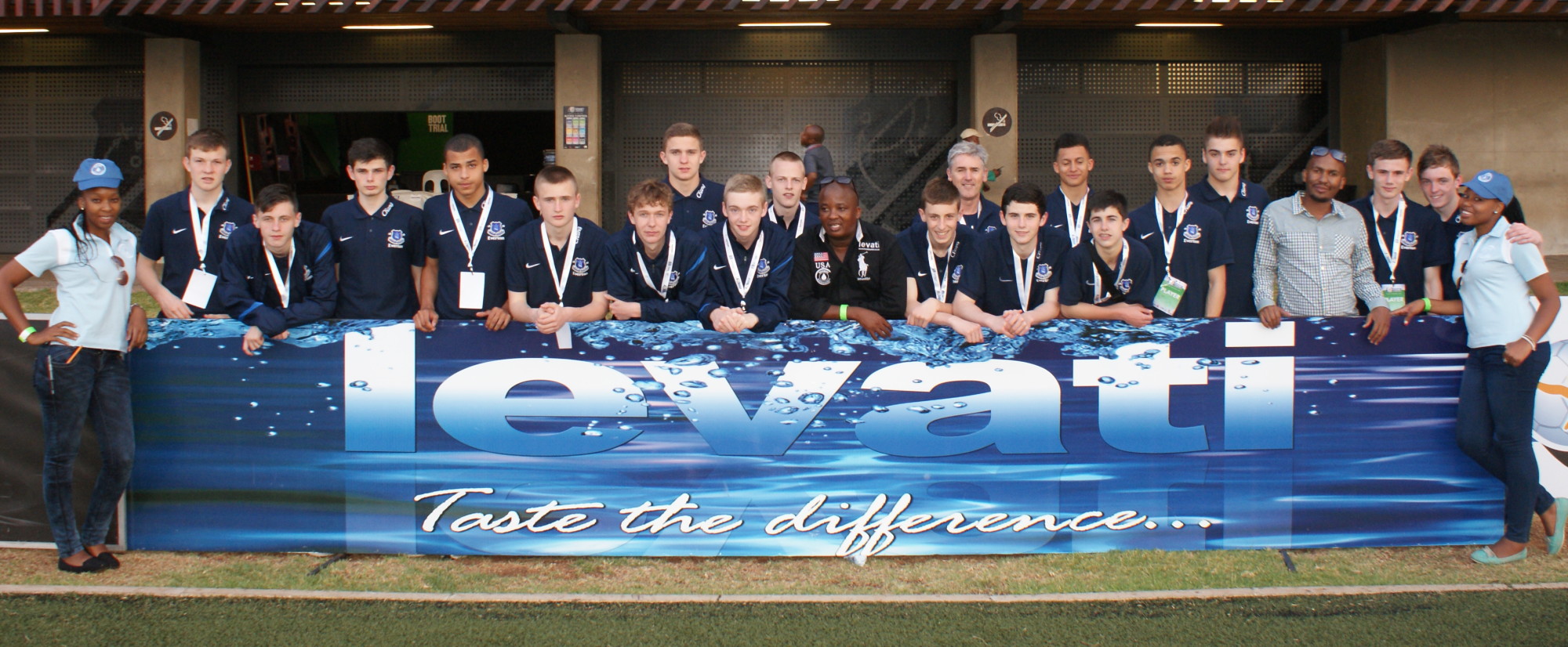 Water pouring into glasses